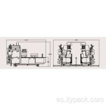 Empaquetado de la máquina de cajas de embalaje